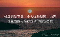 蜂鸟影院下载｜个人体验整理：内容覆盖范围与推荐逻辑的直观感受