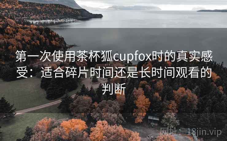 第一次使用茶杯狐cupfox时的真实感受：适合碎片时间还是长时间观看的判断  第2张
