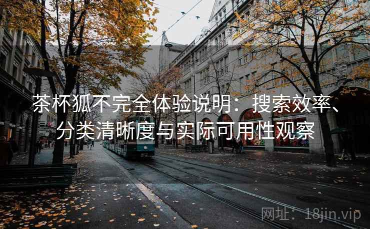 茶杯狐不完全体验说明：搜索效率、分类清晰度与实际可用性观察  第1张