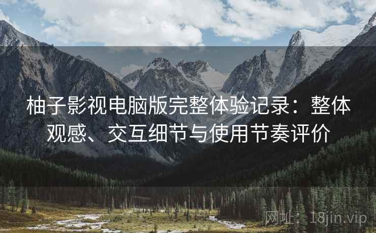 柚子影视电脑版完整体验记录：整体观感、交互细节与使用节奏评价  第2张