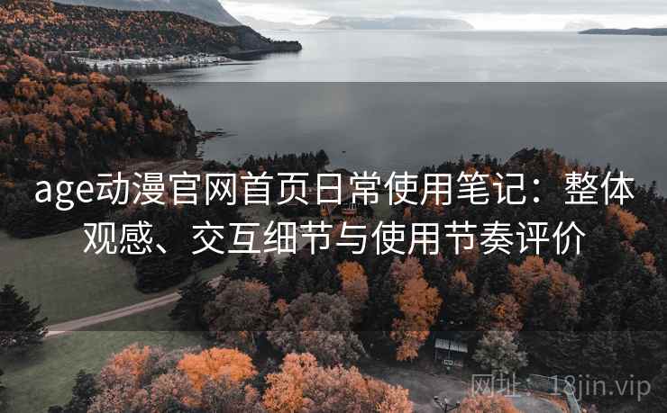 age动漫官网首页日常使用笔记：整体观感、交互细节与使用节奏评价  第2张